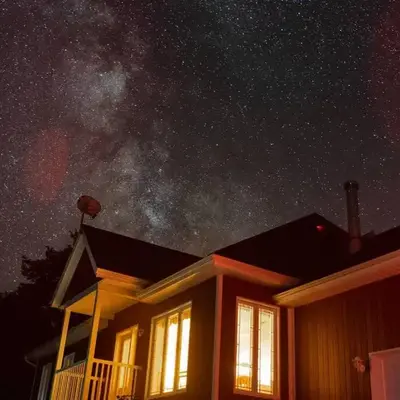 Chalet in a dark sky reserve