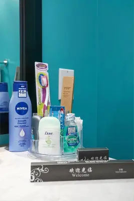 a pile of hygiene products sitting on a table at Tranquille Discret Privé in Laval