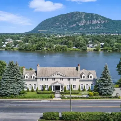 Waterfront Mansion with Mont-Saint-Hilaire Views