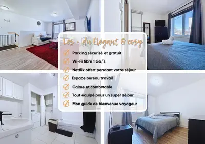 Gallery image of Élégant et cosy - 2 chambres bien équipé et parking gratuit in Montréal
