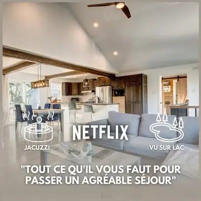 Maison au bord de l'eau et Spa extérieur