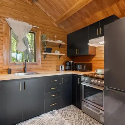 Chalet 1 cuisine - Domaine de l'Archipel
