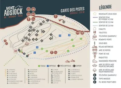 a map of the site of a work ash block at Ski Condo & Spa - L'Elegance Des Sommets in Adstock