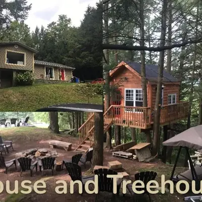 House and treehouse near 2 ski resorts