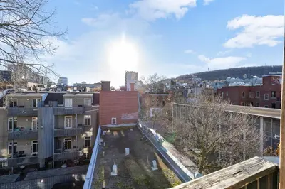 a view of a city from a building at The Speakeasy Suite 503 With Parking in Montréal