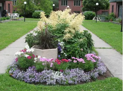 a bunch of flowers in a garden in a yard at Stunning & Serene Downtown Apartment in Montréal