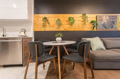 Gallery image of 110 - Modern Comfy Hub with Private Patio, gym, parking in Montréal