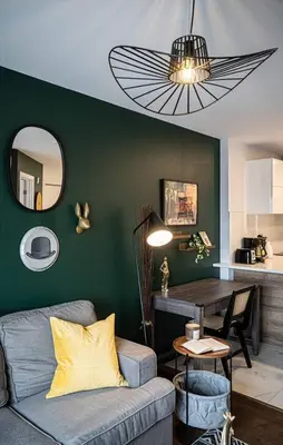 a living room with a couch and a table at 218 - Emerald Retro KING Suite with Parking, Gym,DT&Airport in Montréal