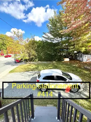 a car parked in the driveway of a house at Linda inn - Entire Unit- Sleep 3- Sherbrooke in Sherbrooke