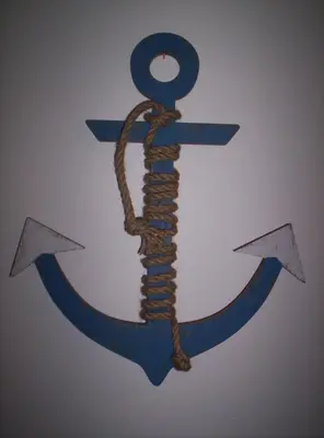 a drawing of an anchor with two arrows at Gîte Au p'tit bonheur B&B in Coaticook