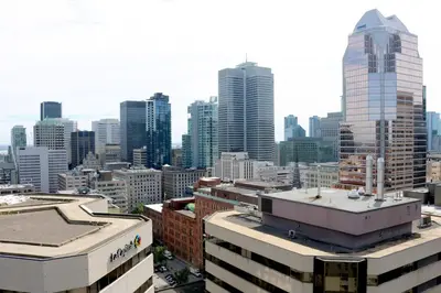 a view of a city skyline with tall buildings at Delta Hotels by Marriott Montreal in Montréal