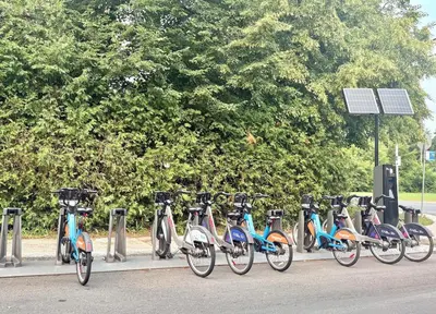 a row of bikes parked next to each other at Montreal - Laval Haven - Entire Rental Unit in Laval