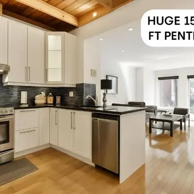 STUNNING full APARTMENTS - stocked KITCHENS - WASHER & DRYERS - WORKSPACE PROVIDED - FAST WIFI - LOCATED on the FAMOUS ST Denis street - Near METRO MONT ROYAL
